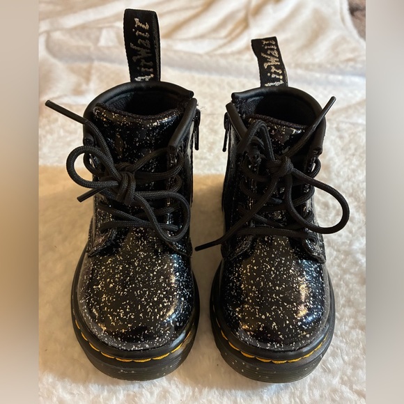 Dr. Martens Other - NWOT Toddler 5 Dr. Martens 1460 Cosmic Glitter Black Boots Kids Baby Punk Grunge